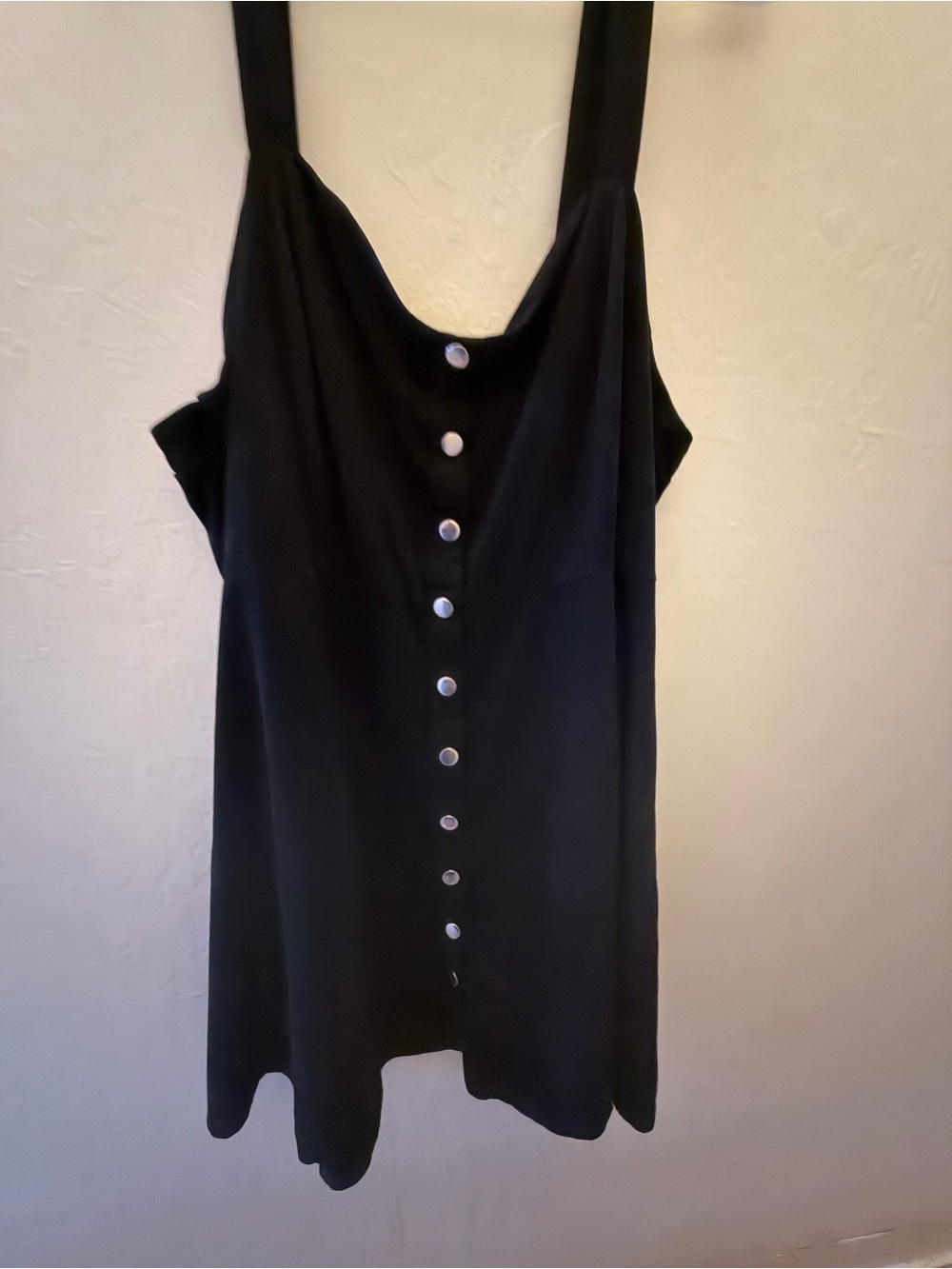 Forever 21 Black Button Detail Dress Juniors 3X Soft Scoop Neck